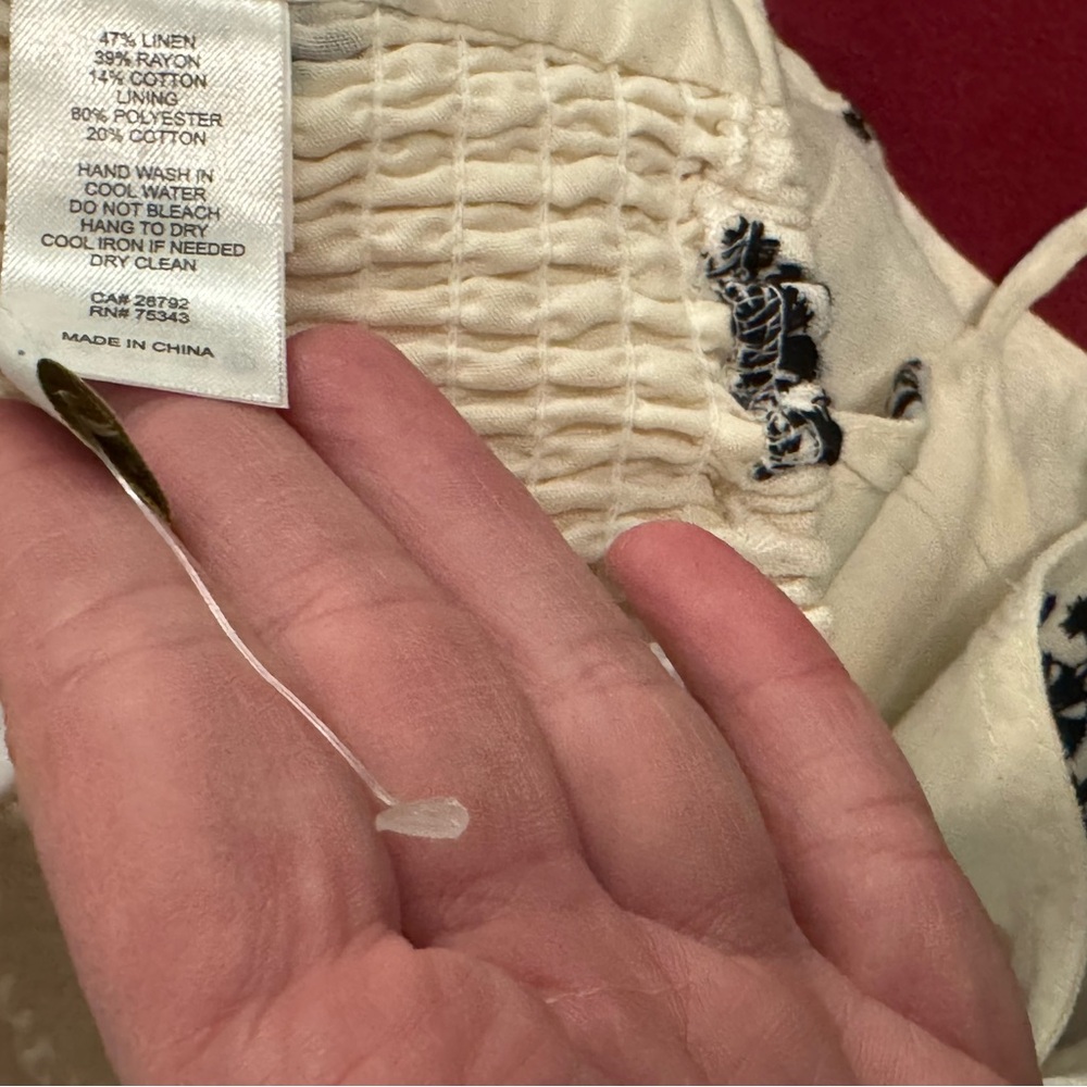 House of Harlow 1960 Linen-Blend Embroidered Halter Crop Top (Size S) — NWOT - Picture 8 of 10